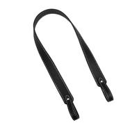 Handbag Chain 66cm Detachable Bag Handle Replacement Bag Strap Women Soft Leather Shoulder Strap Bag Accessories Lychee Pattern Strap(Black)