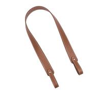 Handbag Chain 66cm Detachable Bag Handle Replacement Bag Strap Women Soft Leather Shoulder Strap Bag Accessories Lychee Pattern Strap(Brown)
