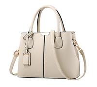 Handbag For Women Roomy Fashion Womens Handbags Ladies Purse Satchel Shoulder Bags Tote Leather Bag Large Lunch Tote (Beige, One Size)