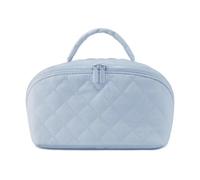 Handbag for Women's Bag, Petition Makeup Travel for Toiletries & Brushes Large Capacity with Compartments(Blue)