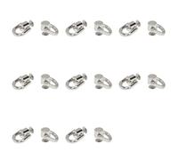 Handbag Handle Hardware Set, 16-Piece Metal Connector Parts for Bag Repair, Purse Projects, Detail Renewal D Rings for Purse