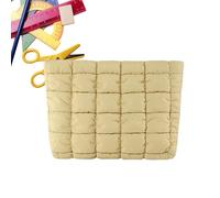 Handbag | High Capacity Purse | Modern Quilted Travel Toiletry Bag - For Women Girls Toiletry Makeup Phone Glasses Keys Home Office Birthday Christmas, Khaki, Please refer to the description, Please