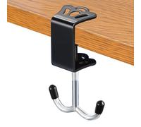 Handbag Hook for Tables - Desk Holder Bag Holder Hook Clamps | Under Desk Clamp | Desk Mount Double Hook Iron Bag Holder | Headphone Holder Adjustable Thickness Under the Scissors