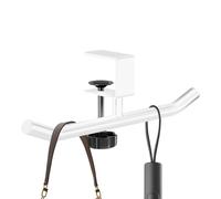 Handbag Hook for the Table - Space Saving , Table Hook with Double Rod Design and Adjustable Button Clamp for Hanging Bags, for Home and Work Environment