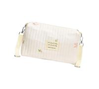 Handbag Pram Pushchair Hanging Bag Embroidery Pattern Mom Bag for Women Large Capacity Travel Soft Diaper Storage Fashionable Diaper