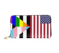 Handbag Pride Us Straight Allies for Equality Leather Wallet Artistic Ladies Wallet Pouch Soft Women Card Case for Teacher, Kids, Friend