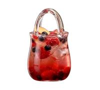 Handbag Shaped Drinking Glass - Creative Novelty Beverage Container, Wine Cocktail Drink Purse Cup, Party Bar Dining Table Decoration for Party Home Dining Room Wedding Birthday Bar Kitchen Office