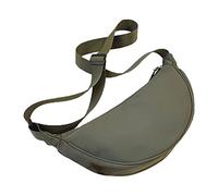 Handbag Use Black Custom Printed Cotton Canvas Tote With Outside Messenger Bag Shoulder Bag Men (Green, One Size)
