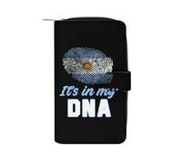 Handbags Argentina It's in My DNA Clutch Wallet Microfiber Women's Wallets Vintage Women Card Case for Mother, Girlfriend, Friend