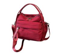 Handbags for the carrying bag of women largely with zipper, shoulder bag, elegant softtop, versatile organizer | stylish for women and girls, pa, Wine Red, Consulte la descripción, See description