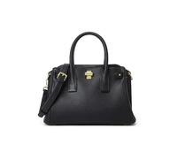 Handbags for Women Lychee PU Leather Tote Bag Women's Top-Handle Bags with Shoulder Strap (Black)