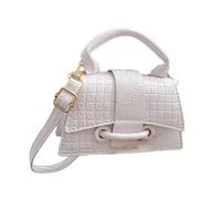 Handbags for Women Small Bags Quilted Handbags | Fashion Compact Design Shoulder Bag for Work Dating Gages, white, Se référer à la description