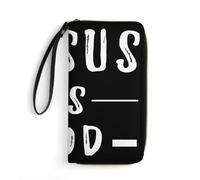 Handbags Jesus is God Wallet Pouch with Zipper Pocket Women's Wallets RFID Blocking Women Card Case for Unisex, Evening Party, Mother