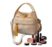 Handbags - Large Tote Slider Bag for Stylish Organization, Stylish Soft Top Pack with Adjustable Scarf Bracelet, Fashion Bag for Lady, Girls, Daily Commuter, khaki, Se référer à la