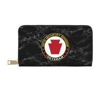 Handbags Us Army 28Th Infantry Division Veteran Women's Wallets Colourful Leather Wallet with Zipper Pocket Women Card Case for Women, Teacher, Girls