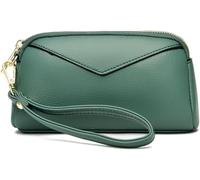 Handbags Women's Wallets Coin Purses Pouches Genuine Leather Evening Bags Money Organizers Bags Card Cases(Green)