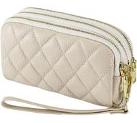 Handbags Women's Wallets Genuine Leather Coin Purses Pouches Evening Bags Cowhide Money Organizers(White)