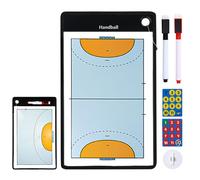 Handball Board - Double-Sided Magnetic Coaches Clipboard, Professional Strategy Explanation Board | Portable Dry Erase with Full and Half Court Layout for Handball Coaching, Team Traini