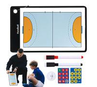 Handball Board - PC 14.96x9.06in Dry Erase Coaches Clipboard | Handball Tactics Board Strategy Planner | Tactics Boards Reusable Coaching Boards For Training Session Game Planning Team Sports Practice