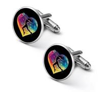 Handball Player Colorful Mens Classic Cufflinks Custom Shirt Cuff Links Jewelry Accessories for Business Wedding 0.7" 0.8"
