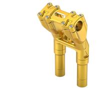 Handbar Riser For Dyna Switchback FLD 2012-2016 For FLHRC 2007-2020 For FLHR 1994-2023 Motorcycle Handlebar Stem Accessories Handlebar Extenders Adjustable(Yellow)