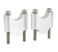 Handbar Rising Clamp Compatible With For CB500X For CB650R 2019-2024 28mm 11/8" Motorcycle Handlebar Riser Fat Bar Mount Risers Accessories(Silver,40mm)