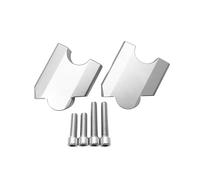 Handbar Rising Clamp Compatible With For XT1200Z For Super For Tenere 1200 2010-2018 Motorcycle Handlebar Risers Clamp Mounting Adapter Kit Extension(Silver)