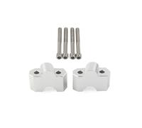 Handbar Rising Clamp Compatible With For Z750R 2011 2012 Motorcycle Drag Handlebar Extension Riser Mount Lifting Clamp Kit Adapter(Silver)
