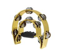Handbells, Double Handchimes For Band, Ktv, Accompaniment, Entertainment Handchimes, Plated Double Row Handchime Tambourine, Orff Percussion Instruments, Accompaniment Instruments (gold (color))
