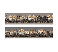 Handbook Decorative Tape, Halloween Clear Roll Sticker, Gothic Roll Stickers, Lightweight and Portable Design, Festive Gothic Patterns, Ideal for School Home