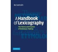 Handbook of Lexicography by Bo Svensn Paperback Cambridge Univers