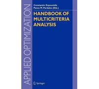 Handbook of Multicriteria Analysis by Constantin Zopounidis, ... - 9783540928270