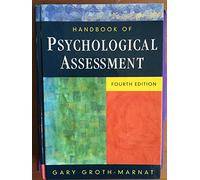 Handbook of Psychological Assessment