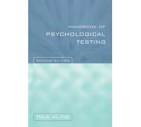 Handbook of Psychological Testing