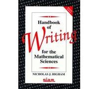 Handbook of Writing for the Mathematical Sciences