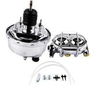 Handbrake Actuator 7" Power Brake Booster & Master Cylinder CHROME Brakes Custom Car Parking Brake Release Handle