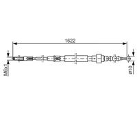 BOSCH 1 987 477 167 Handbrake cable