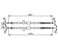 BOSCH 1 987 477 301 Handbrake cable