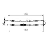 BOSCH 1 987 477 764 Handbrake cable