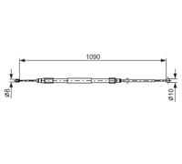 BOSCH 1 987 477 949 Handbrake cable