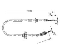 BOSCH 1 987 477 999 Handbrake cable