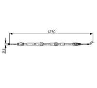 CABLE PULL PARKING BRAKE 1 987 482 014 FOR VW CARAVELLE/Bus/TRANSPORTER/Mk 2.0L