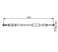 BOSCH 1 987 482 026 Handbrake cable