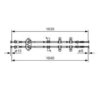 BOSCH 1 987 482 054 Handbrake cable
