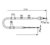 BOSCH 1 987 482 075 Hand brake cable