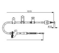 BOSCH 1 987 482 097 Hand brake cable