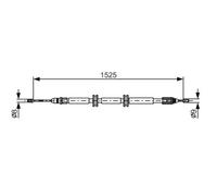 BOSCH 1 987 482 142 Handbrake cable