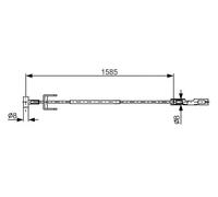 BOSCH 1 987 482 145 Handbrake cable