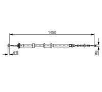 BOSCH 1 987 482 199 Handbrake cable
