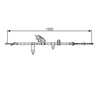 BOSCH 1 987 482 221 Hand brake cable